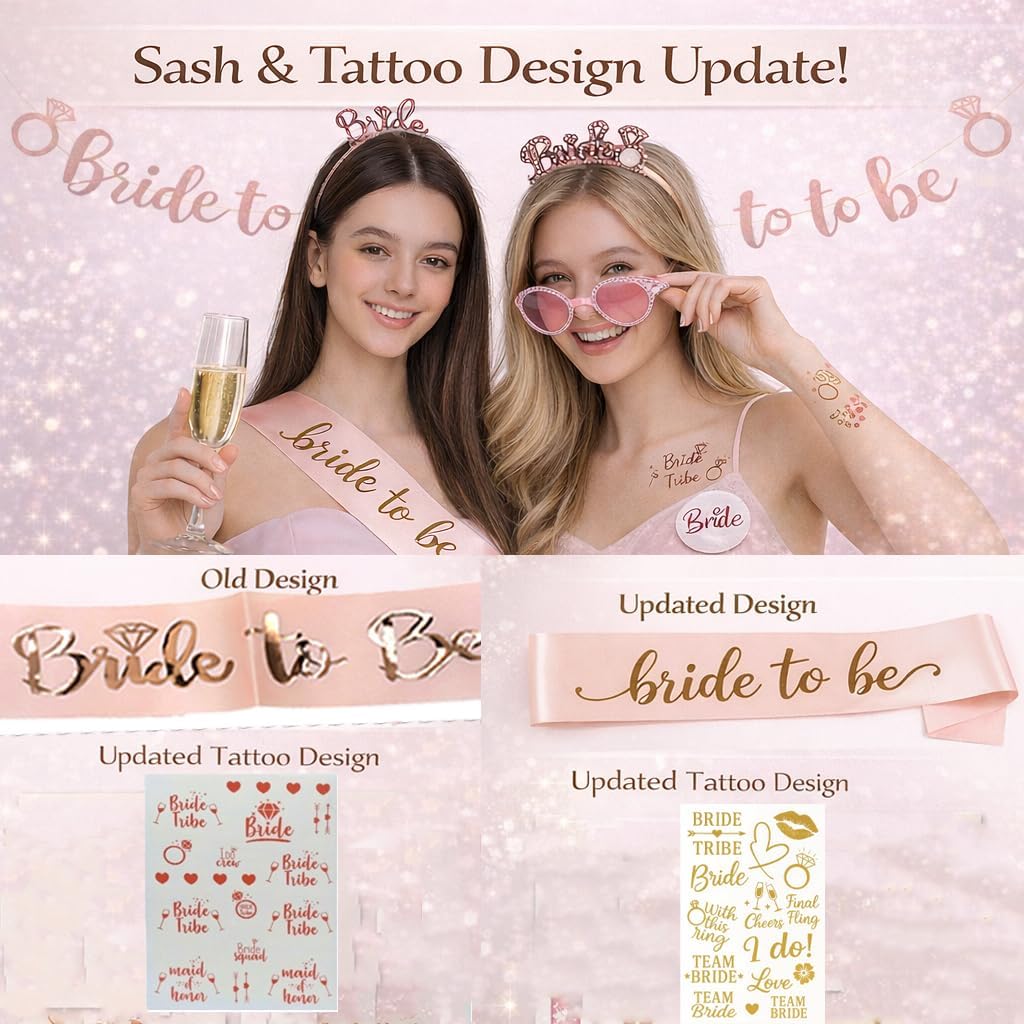 Thumbnail 6 de PAWARSO Set addobbi addio al nubilato da 41 pezzi: fascia sposa, velo, tiara, occhiali e accessori foto
