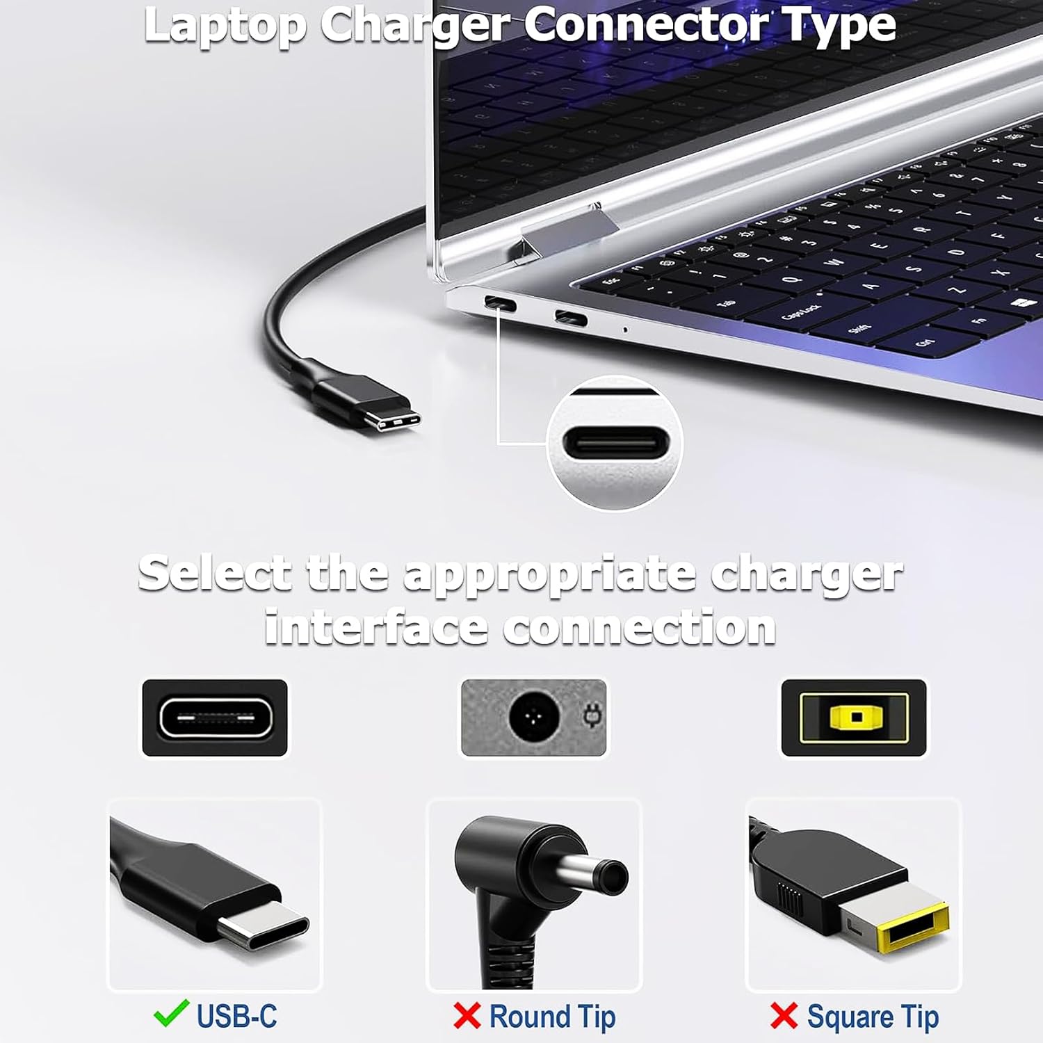 Thumbnail 3 de SCOVEE 65W USB-C Laptop Charger for Lenovo laptops