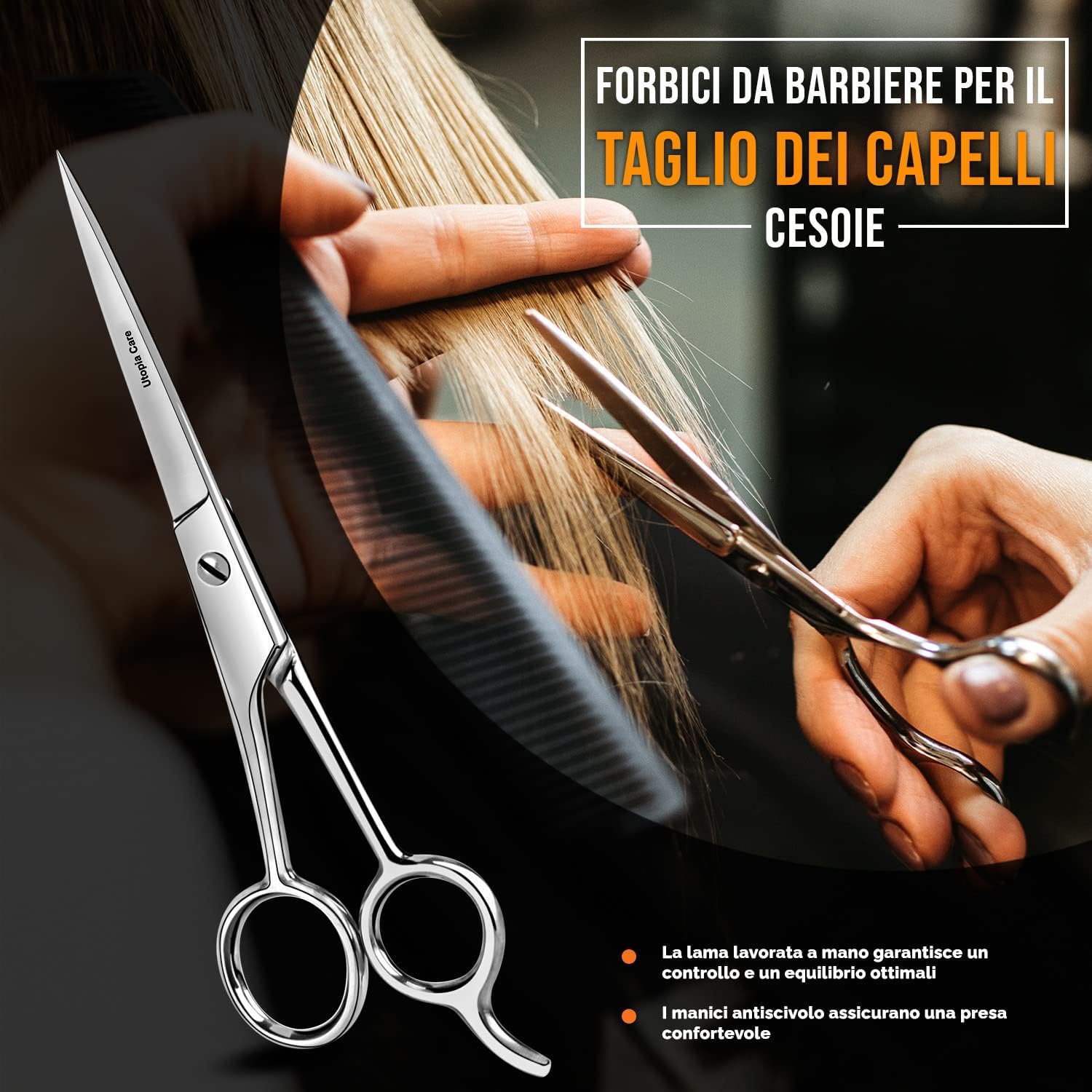 Thumbnail 4 de Utopia Care 6,5" Forbici da parrucchiere in acciaio inox ✂