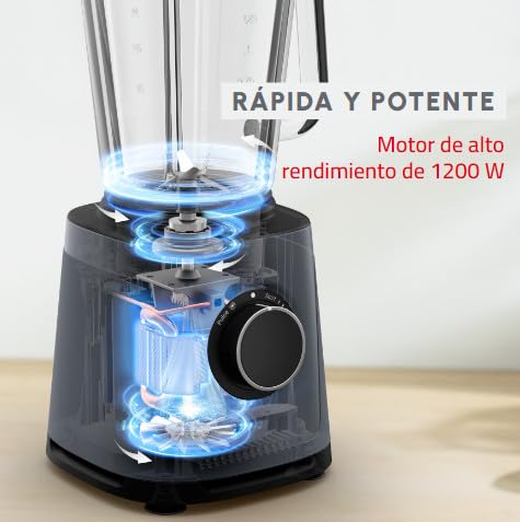 Detalle 2 de Moulinex PerfectMix Essential 🍹 Batidora potente 1200W LM771BF0