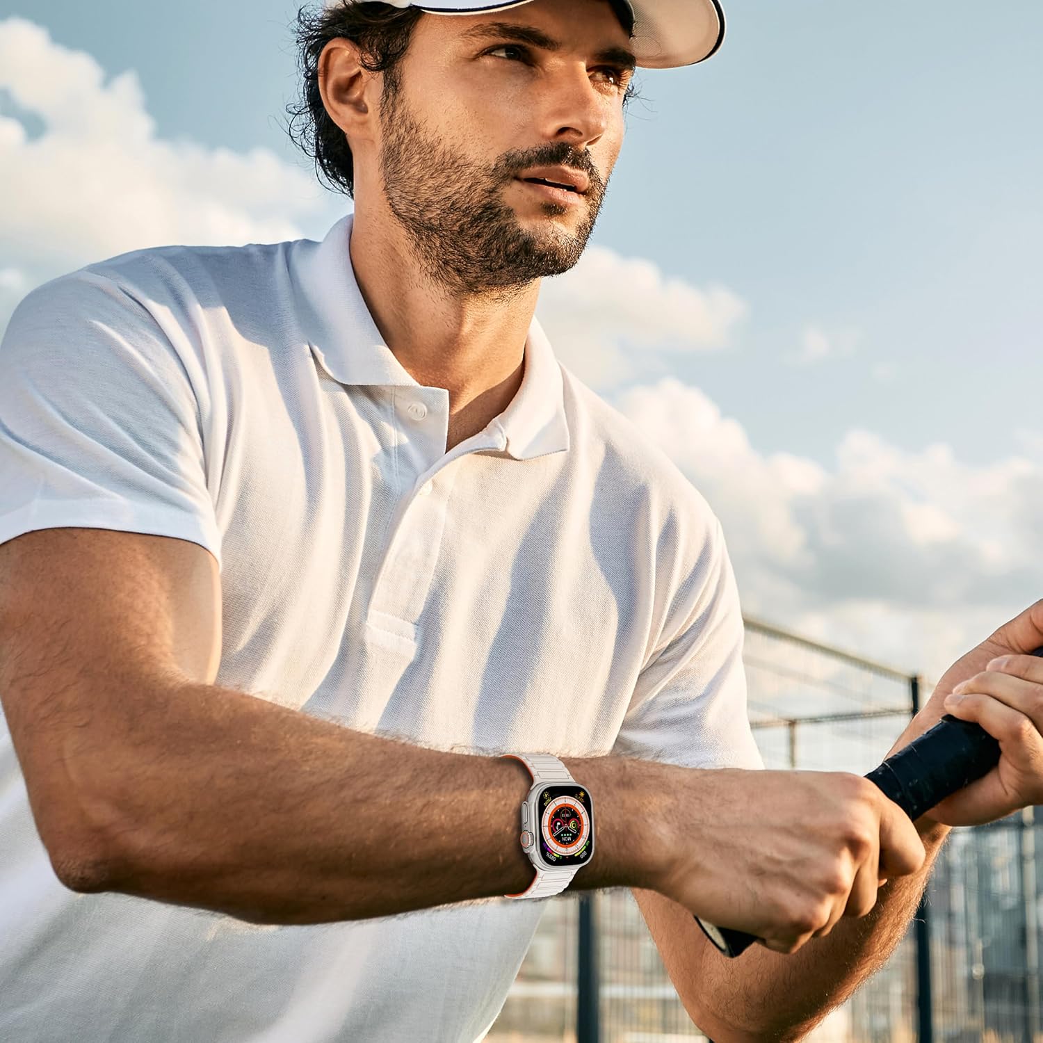 Thumbnail 5 de Magnetic Silicone Strap for Apple Watch (40–49mm): Dual Magnetic Clasp Sport Band