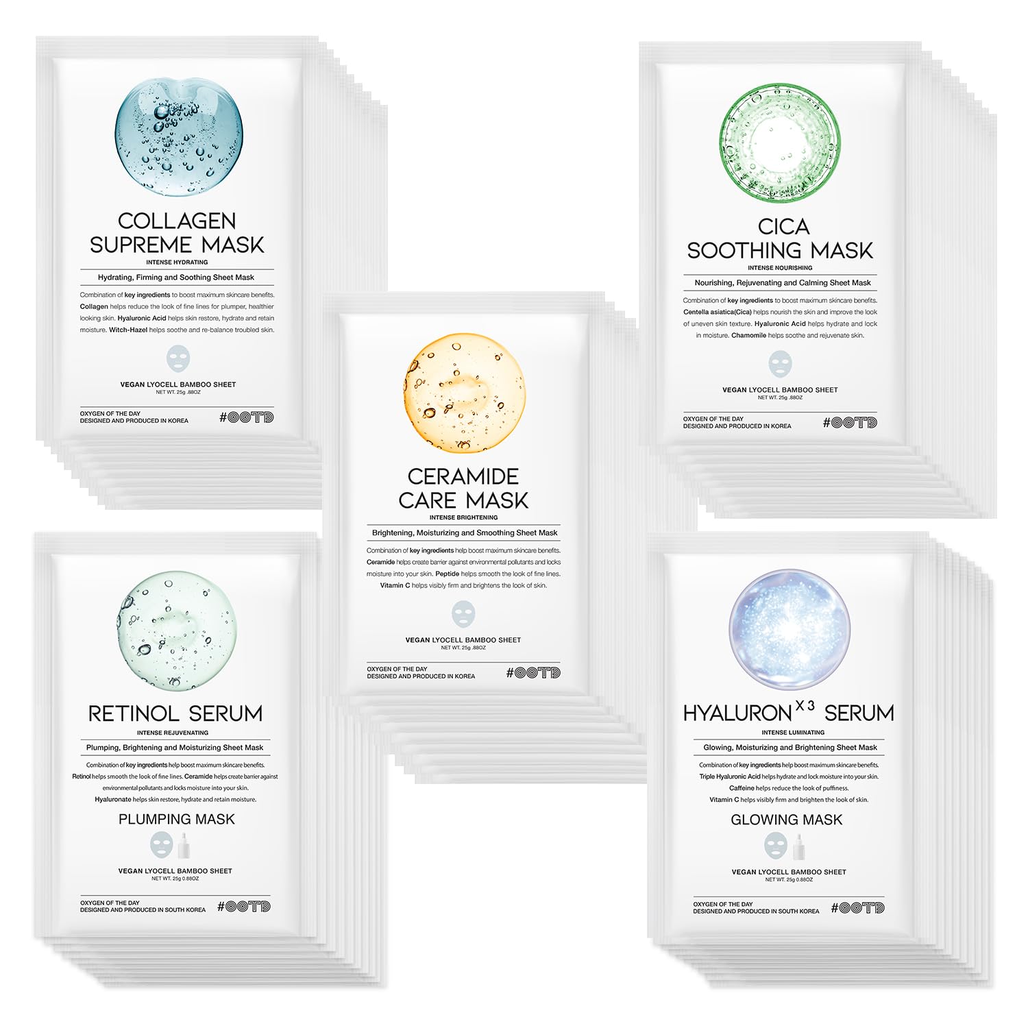 Imagen de 50Combo Korean Face Mask Gift Pack en OfertitasTOP
