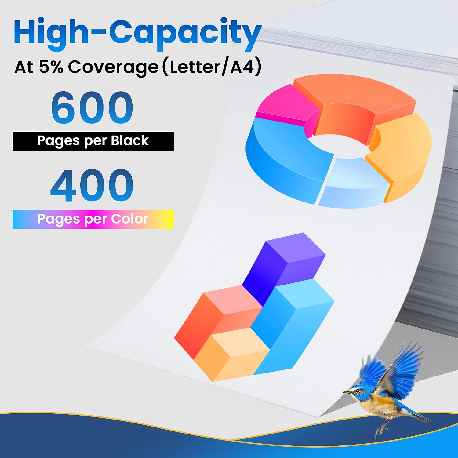Detalle de Jhaan kompatible Druckerpatronen 604XL (10er-Pack) für Epson 604 – für XP- & Workforce-Serie
