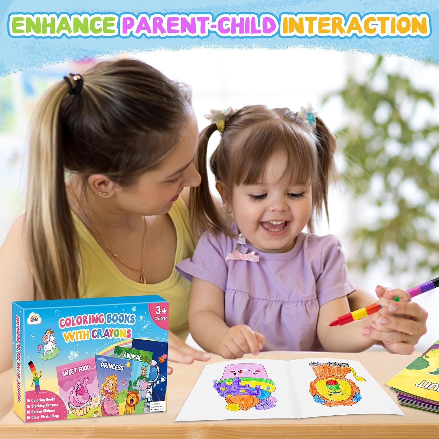 Detalle 2 de ZMLM Party Bag Fillers 16-pack colouring set