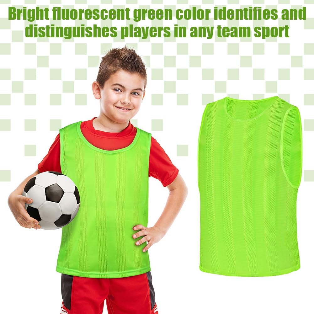 Detalle 1 de BSBUY 5231162 trainingshesjes, 6 stuks, fluorescerend groen mesh