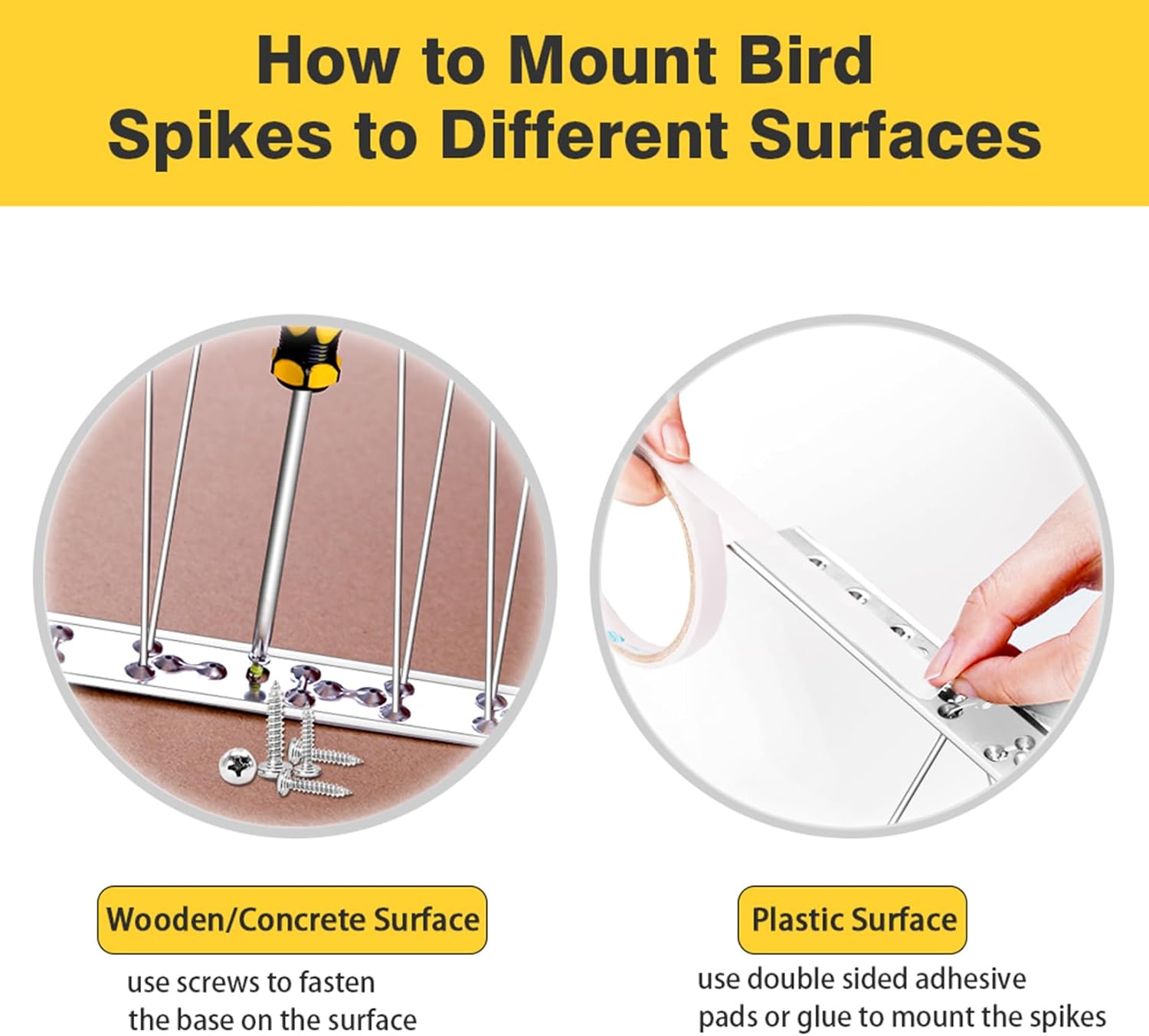 Thumbnail 4 de Bird Spikes for Pigeons Small Birds 1.2m Coverage