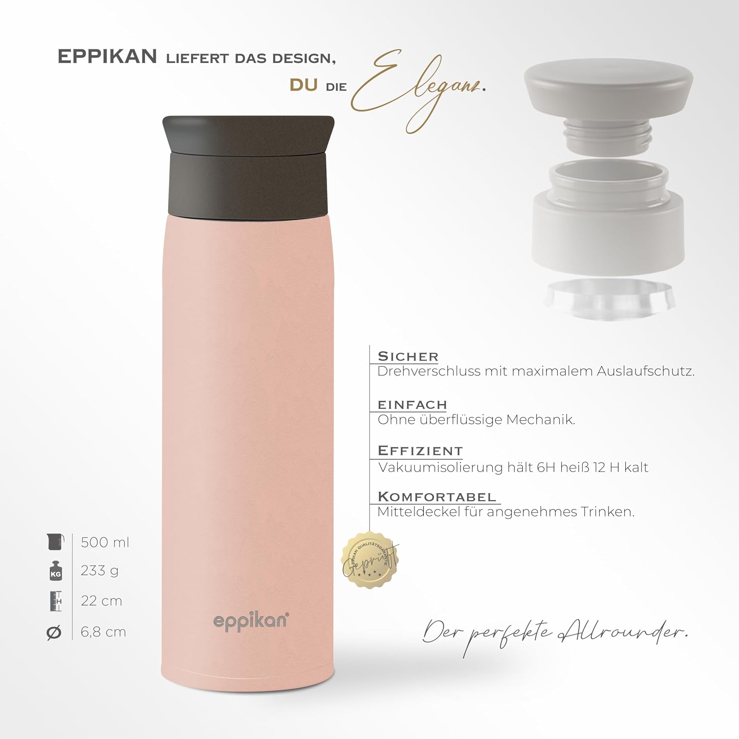 Detalle 2 de eppikan eppiToGo 500 ml Thermobecher