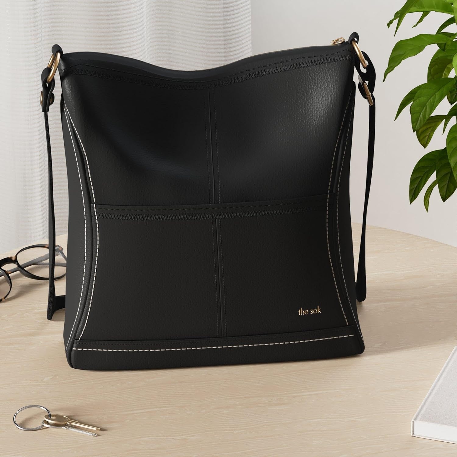 Thumbnail 1 de The Sak Iris Leather Crossbody Purse (Women's Crossbody Handbag) for Everyday & Travel