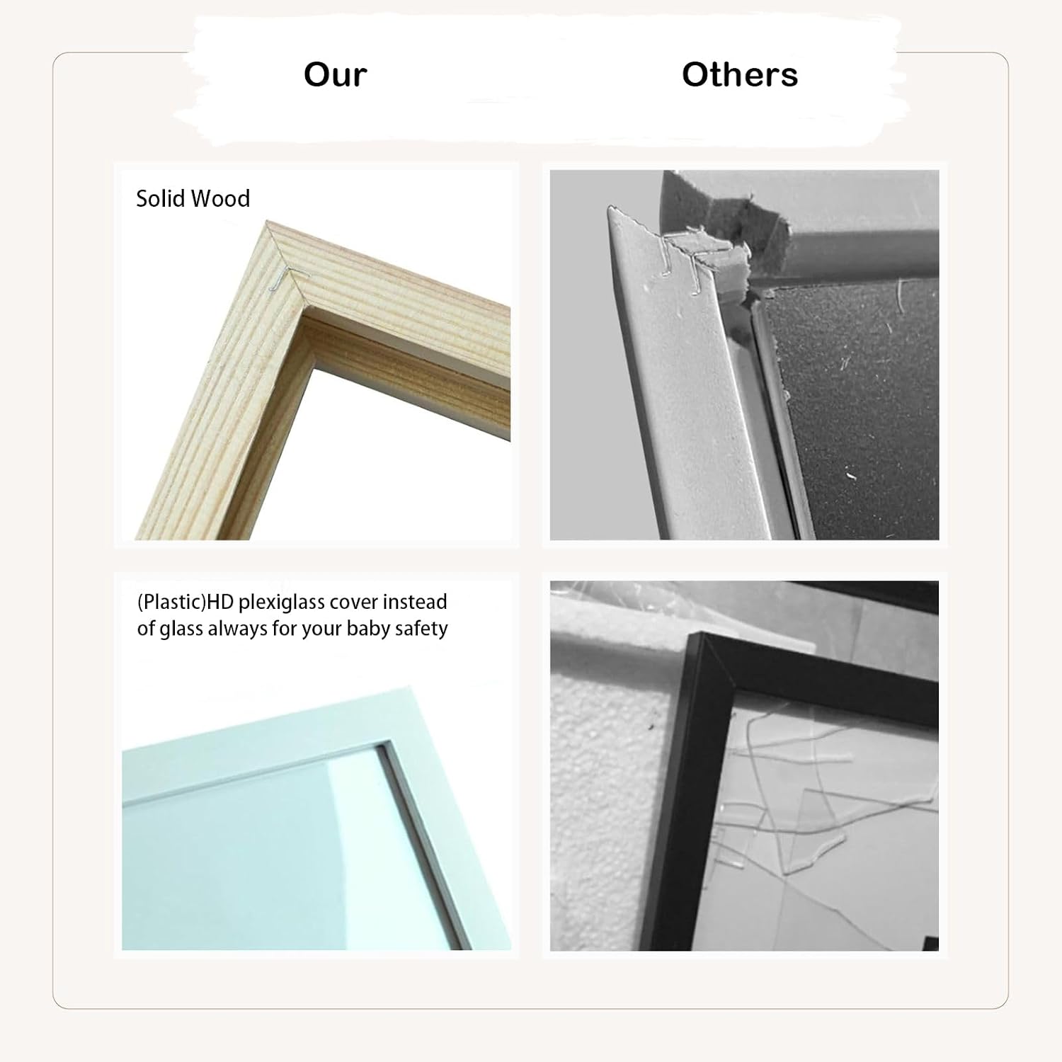 Detalle 2 de HAMUIERS Sonogram Picture Frame, Wooden