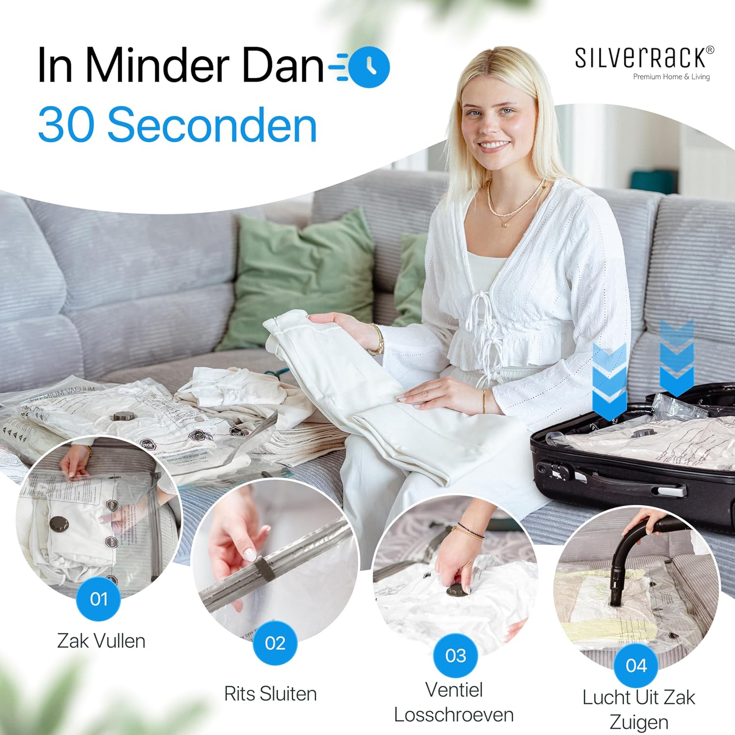 Thumbnail 6 de SilverRack Vacuum-Set-23 vacuümzakken, 6 stuks van 40 x 60 cm, BPA-vrij