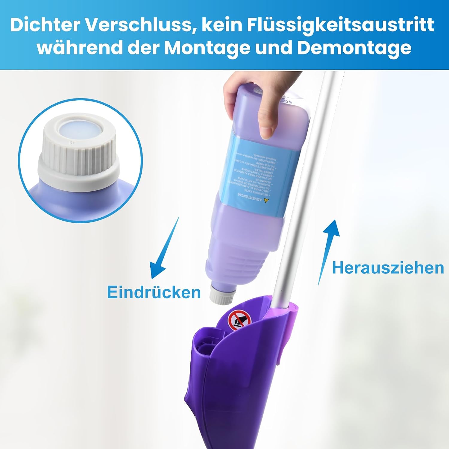 Thumbnail 6 de 1,25 L Ersatzflasche für Swiffer WetJet Spray Mop – nachfüllbar, auslaufsicher, BPA-frei