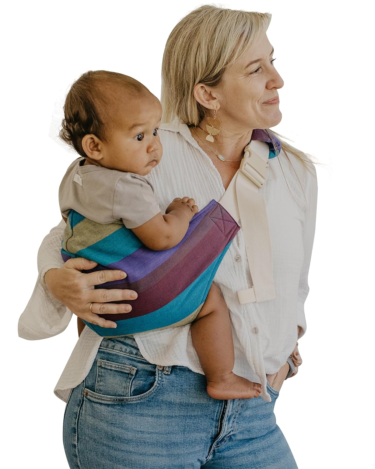 Thumbnail 6 de Hip Baby Wrap Hip Sling Baby Carrier, Orange, Lightweight Hip Seat