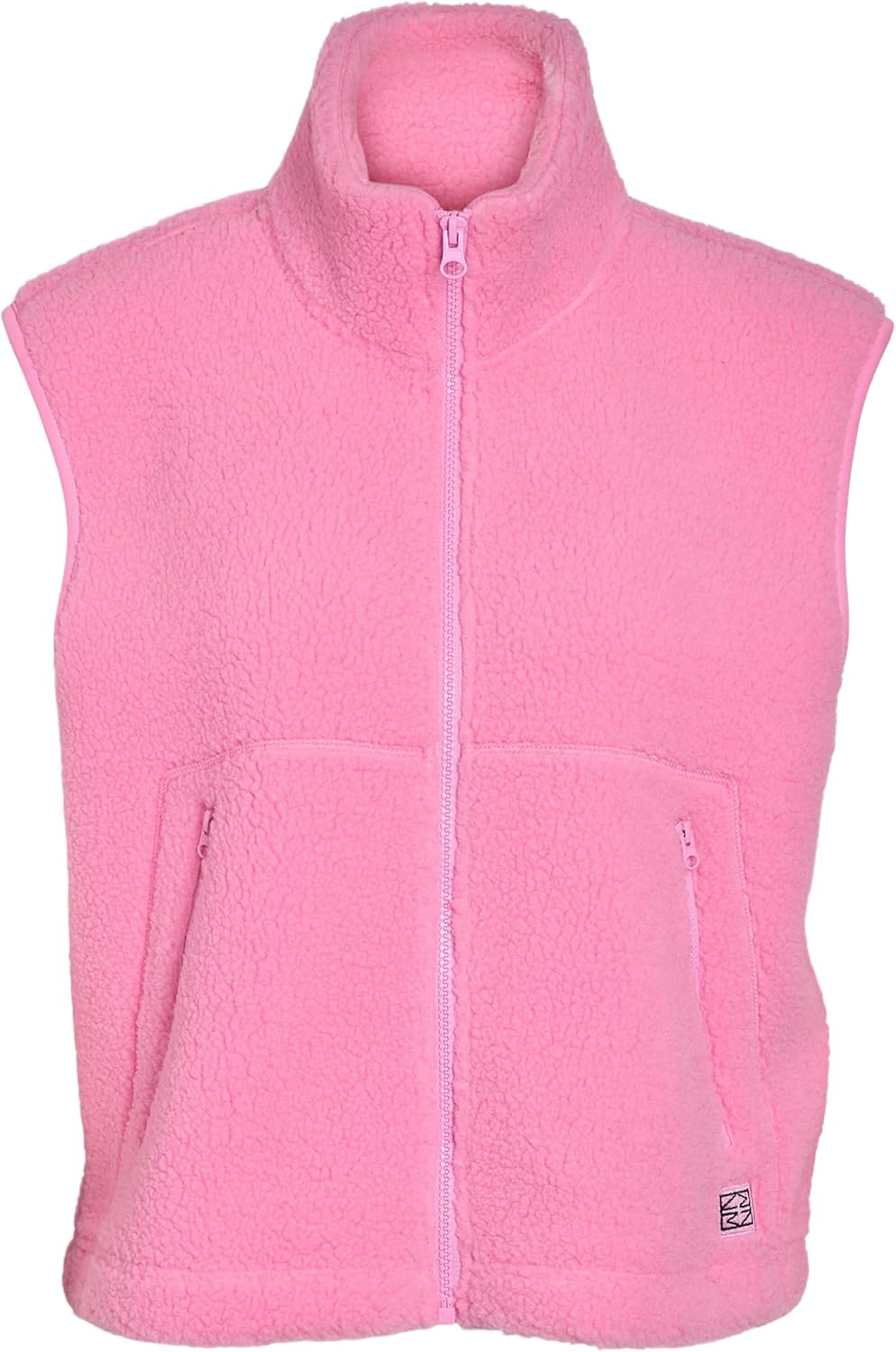 Detalle 2 de NOISY MAY Damen Nmmasey Short Teddy Vest FWD Noos – Weste mit hohem Kragen für jugendlichen Stil