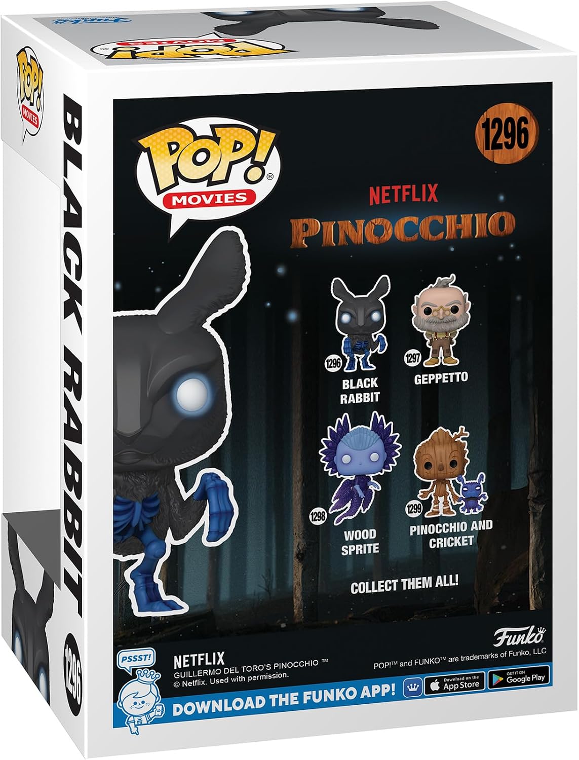 Detalle 2 de Funko 67385 POP! Movies Pinocchio Black Rabbit Vinyl Figure