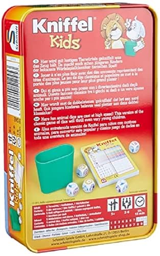 Detalle 2 de Schmidt Kniffel Kids (51245) – Jeu de société à dés pour enfants