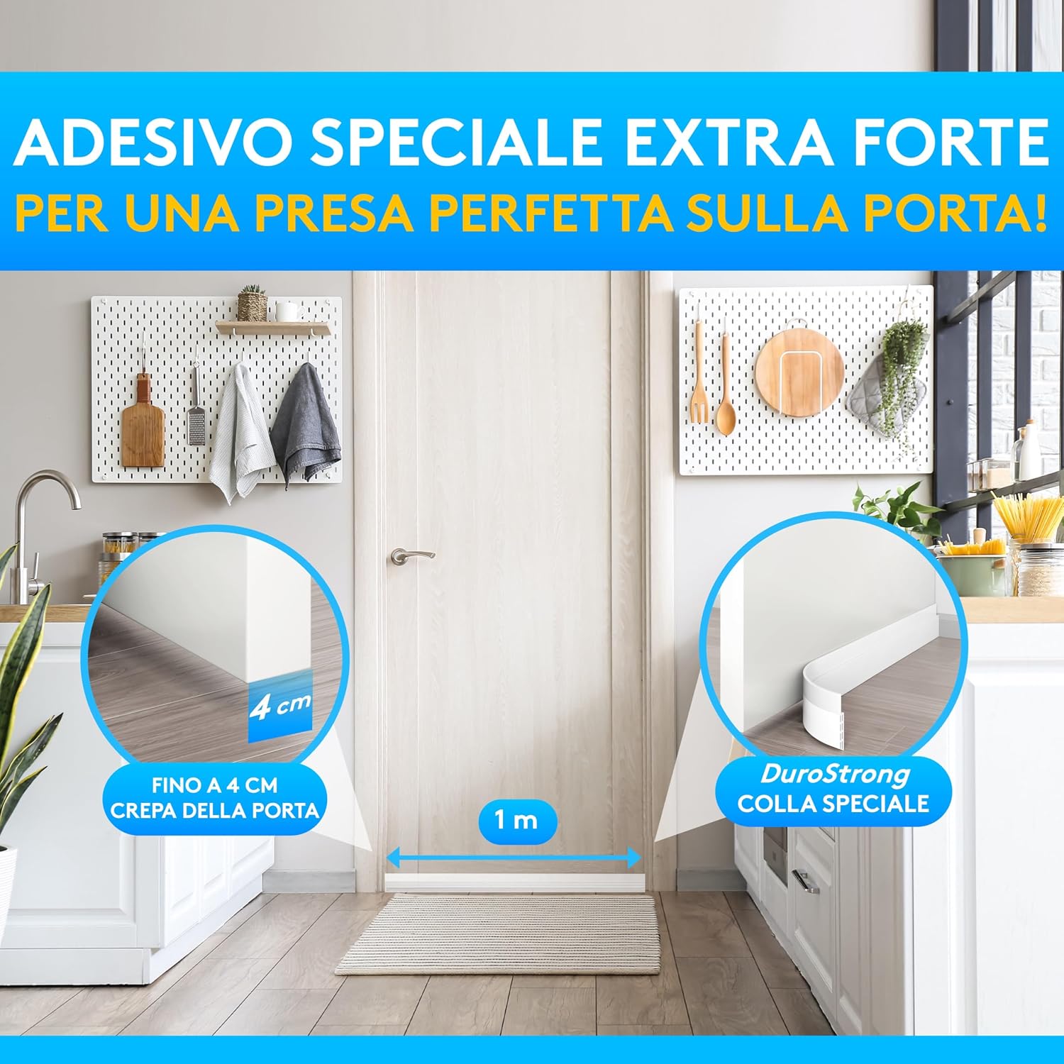Detalle 2 de SilverRack Paraspifferi sottoporta 1x1m Bianco