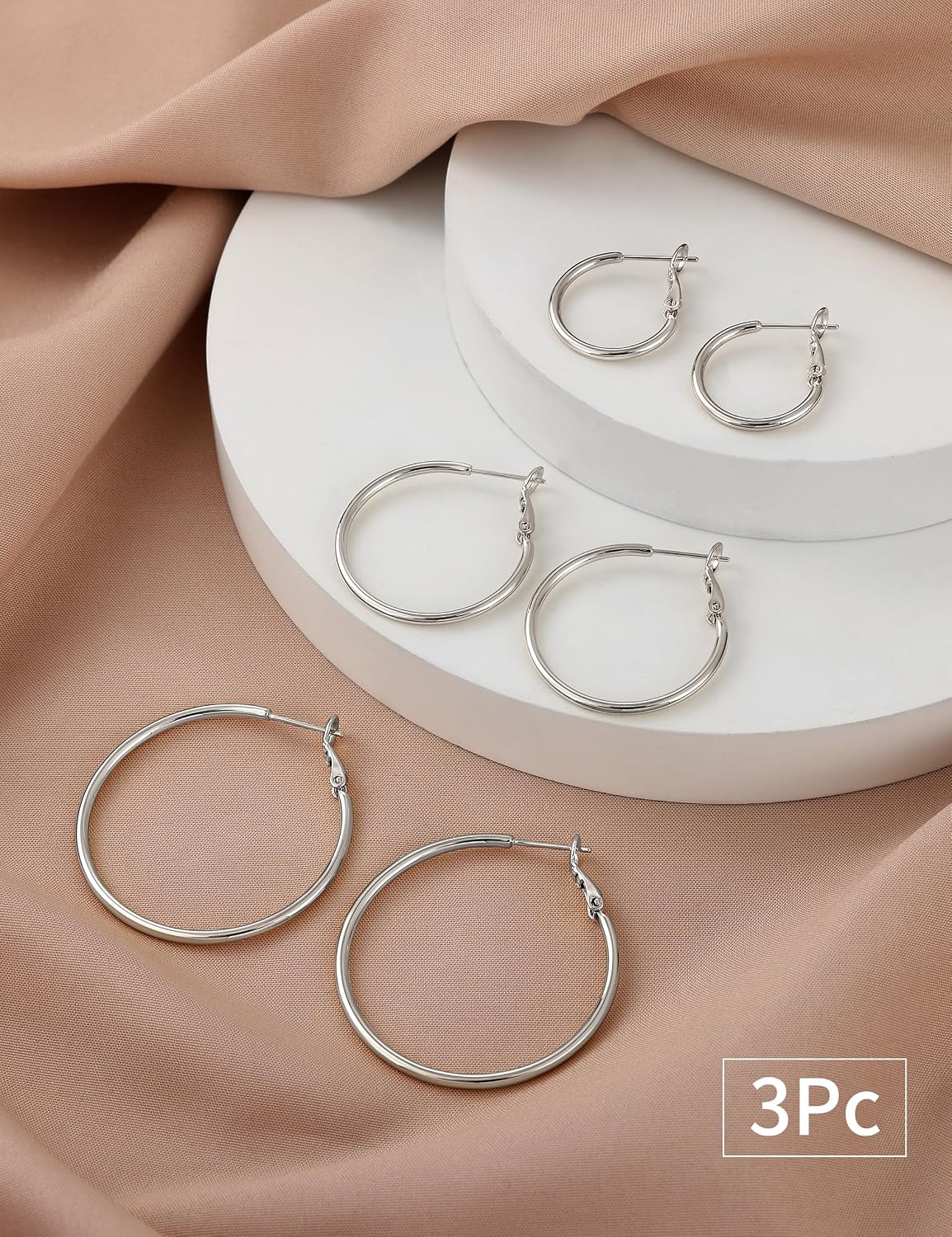 Detalle de Gacimy Hoop Earrings, 14K Gold-Plated