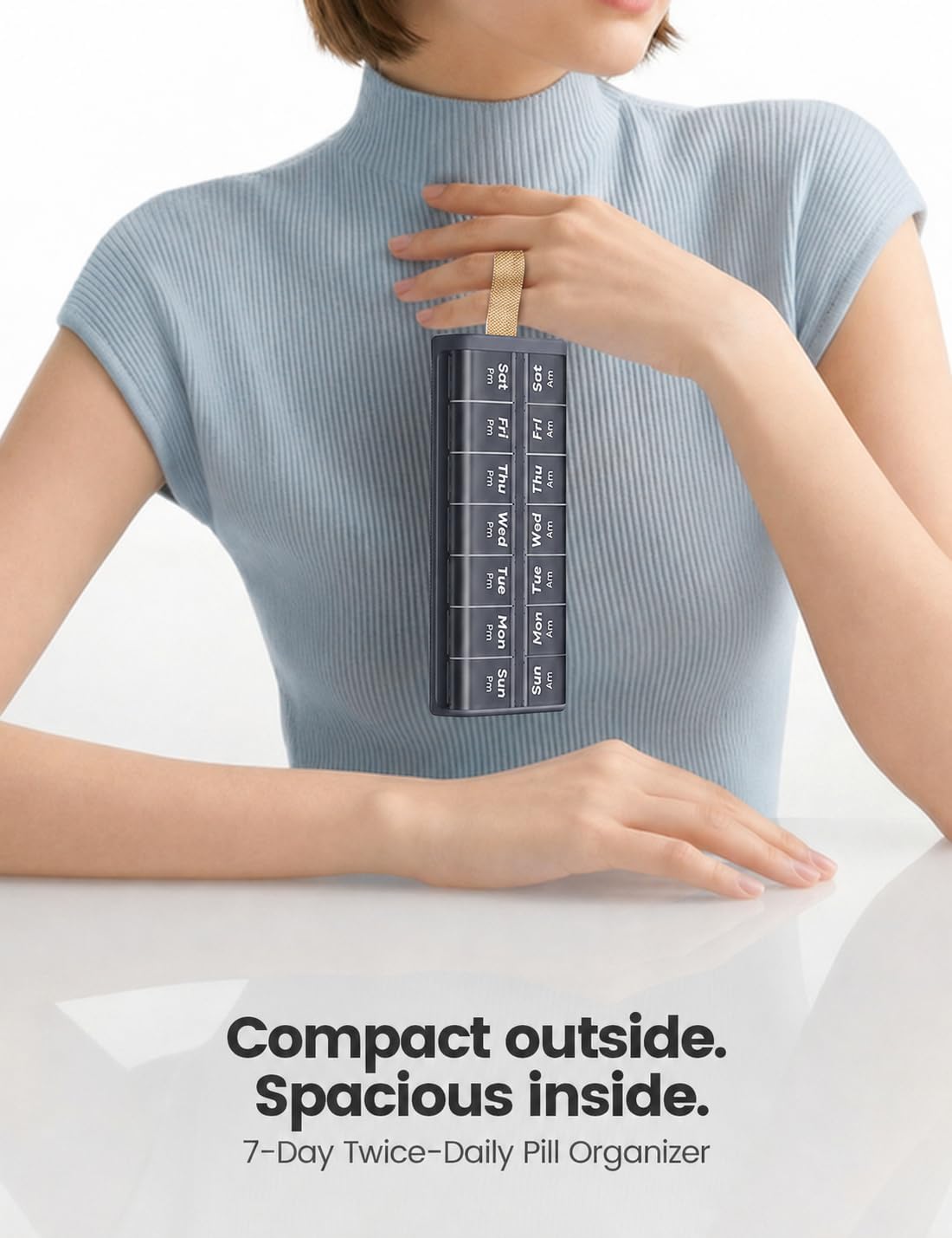 Detalle 2 de Ideerfit Pill Organizer, 7-Day AM/PM