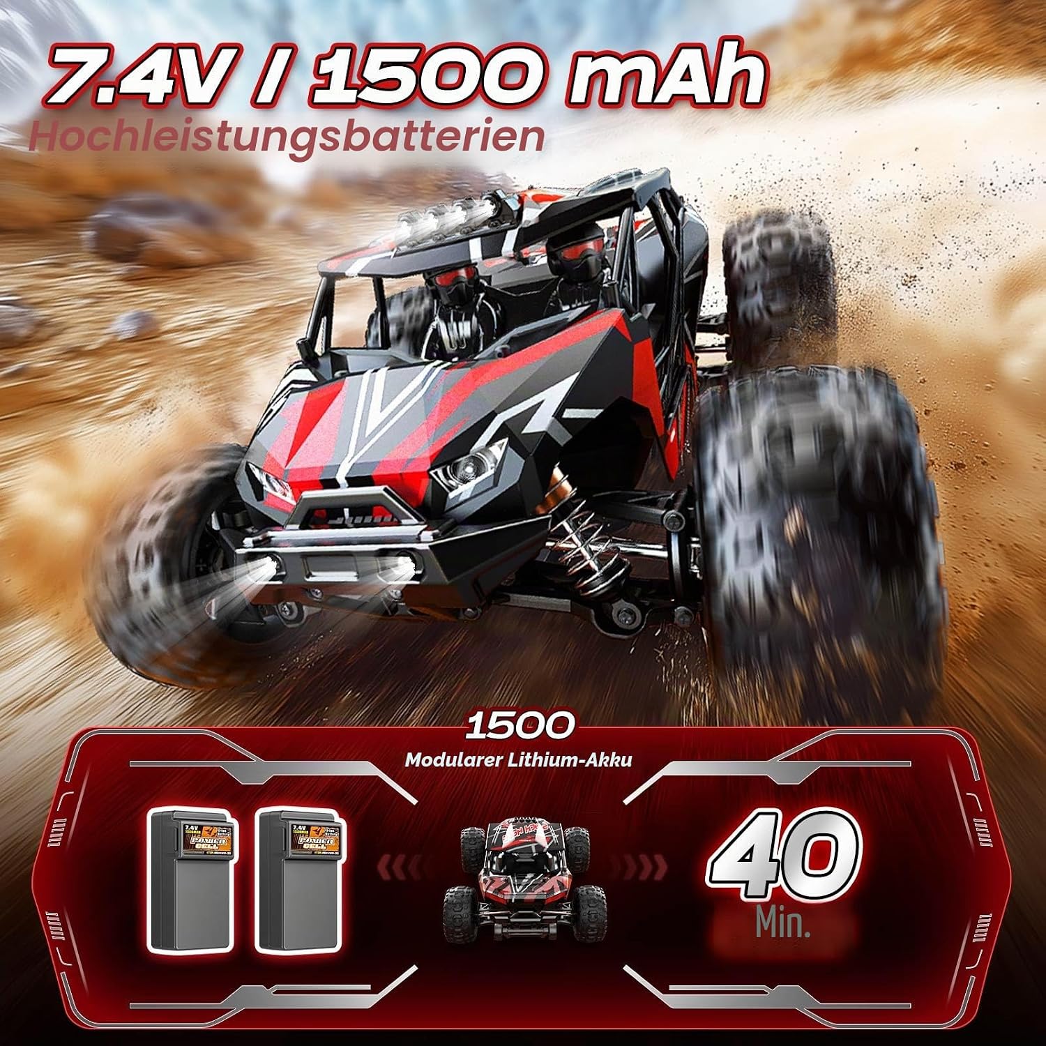 Thumbnail 3 de Womaqu RC Truck 1:14 70 km/h 3S