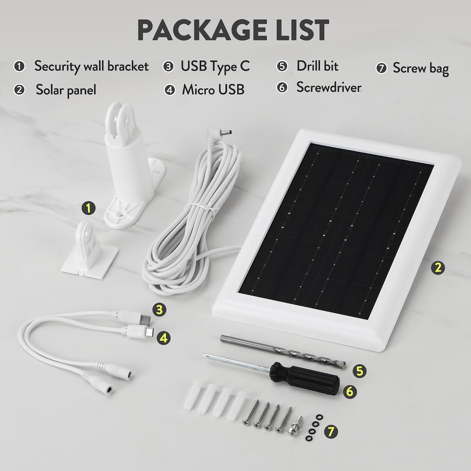Thumbnail 6 de Ring Solar Panel 5W 2-Pack solar charger
