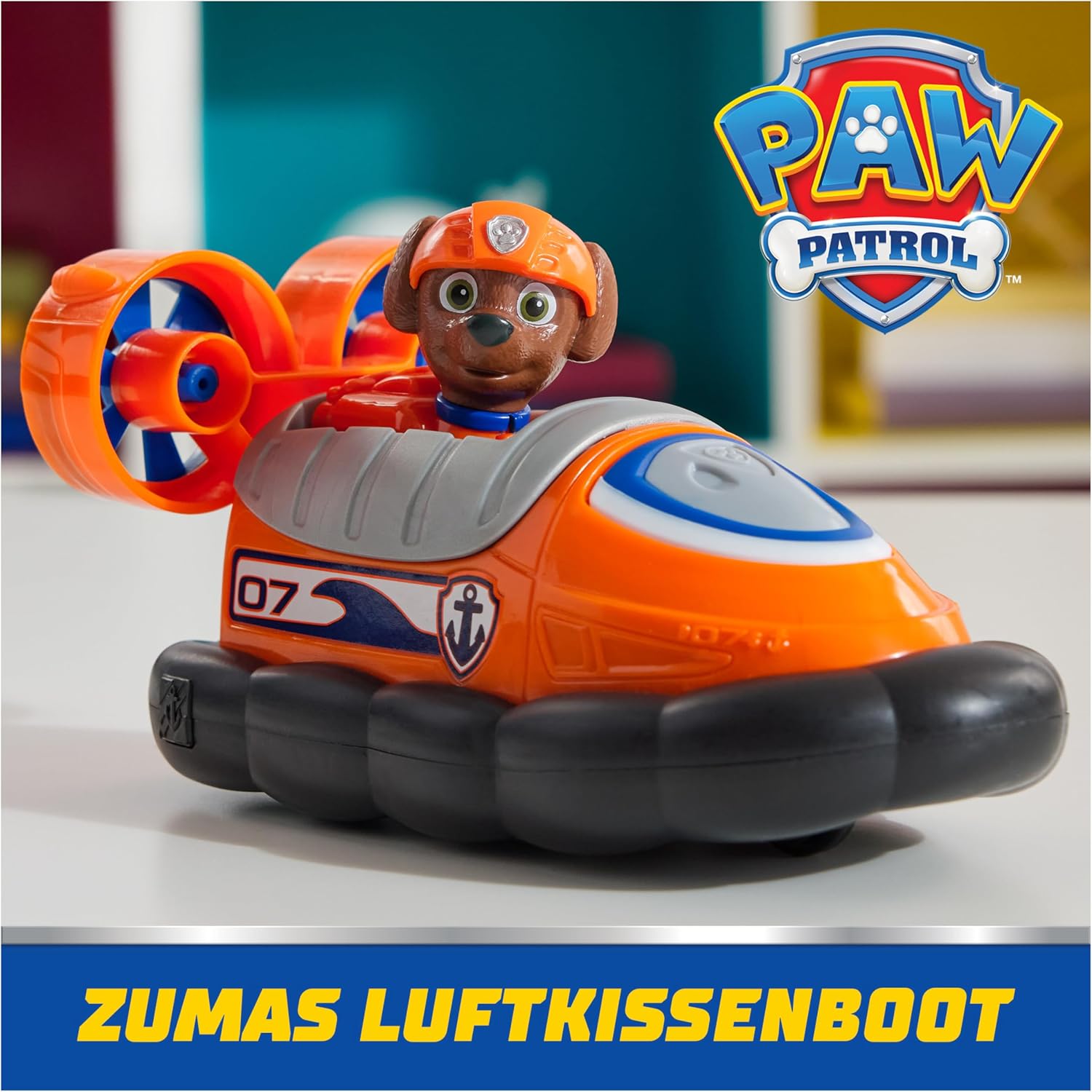 Thumbnail 1 de Paw Patrol Zuma Figur mit Luftkissen-Boot