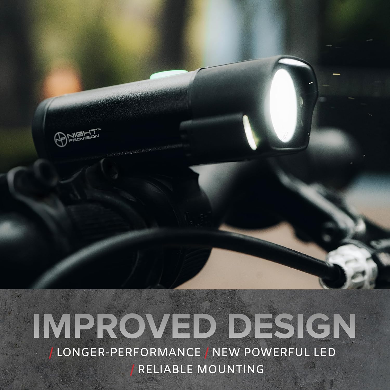 Detalle de NP NIGHT PROVISION Bike Lights Front & Back (540 Lumens) – USB-C Rechargeable Headlight & Taillight Set