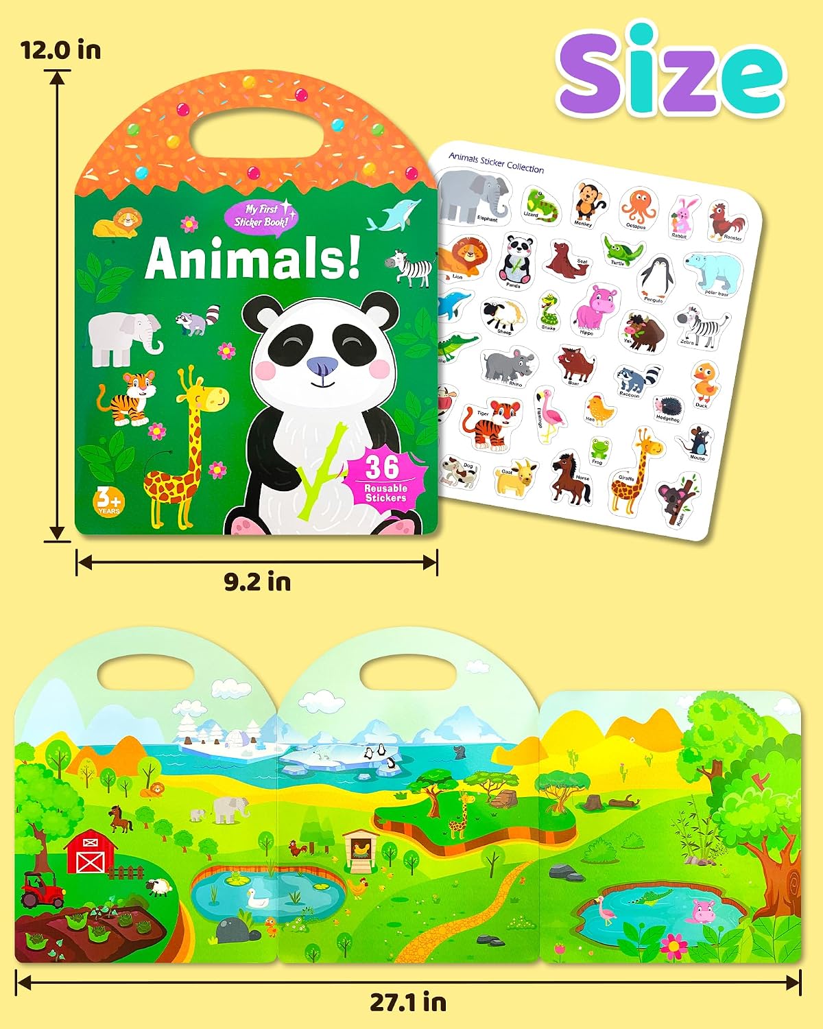 Thumbnail 5 de Benresive Reusable Sticker Book 3+