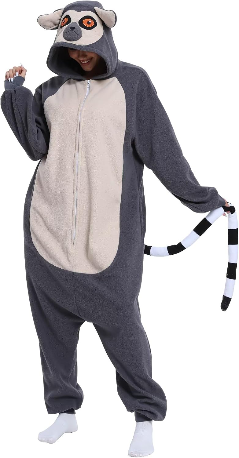 Detalle 1 de shelovely JTFO-LTYZIP-91-L uniseks eendelige pyjama voor volwassenen