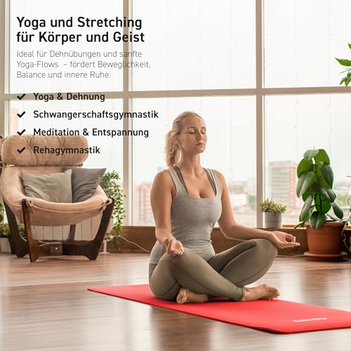 Thumbnail 5 de MSPORTS Gymnastikmatte Premium – rutschfeste Matte für Fitness, Pilates und Yoga in 190 cm Breite