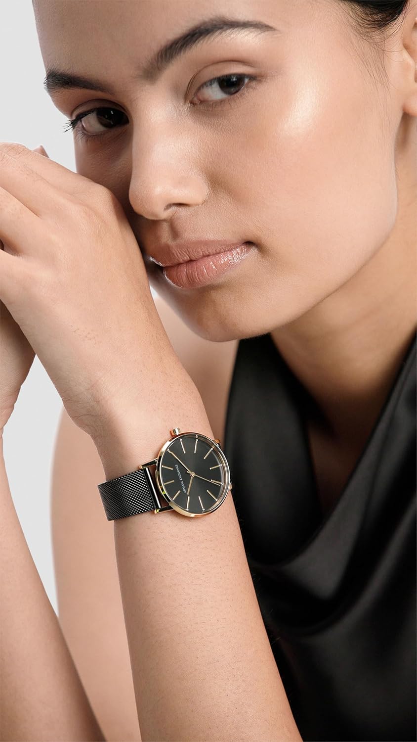 Thumbnail 1 de Armani Exchange AX5548 : montre femme à quartz trois aiguilles, boîtier 36 mm doré en acier inoxydable
