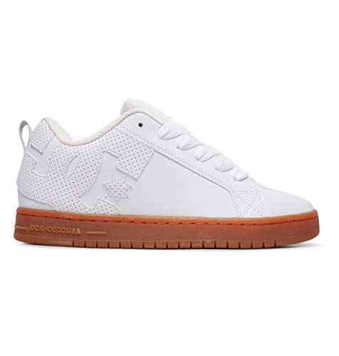 Detalle 2 de DC Shoes Court Graffik Zapatos de piel para hombre 42 EU White/Black