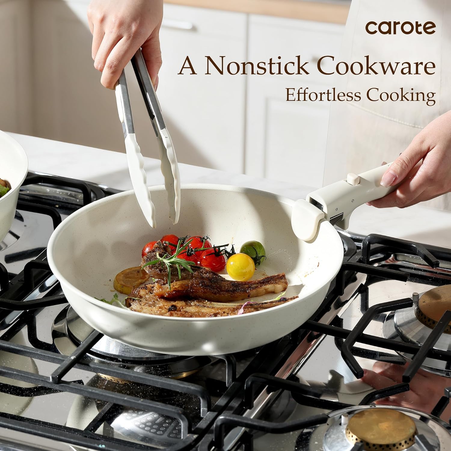 Thumbnail 2 de CAROTE 19pcs Pots and Pans Set with Detachable Handle – Nonstick, Induction Ready, Oven Safe