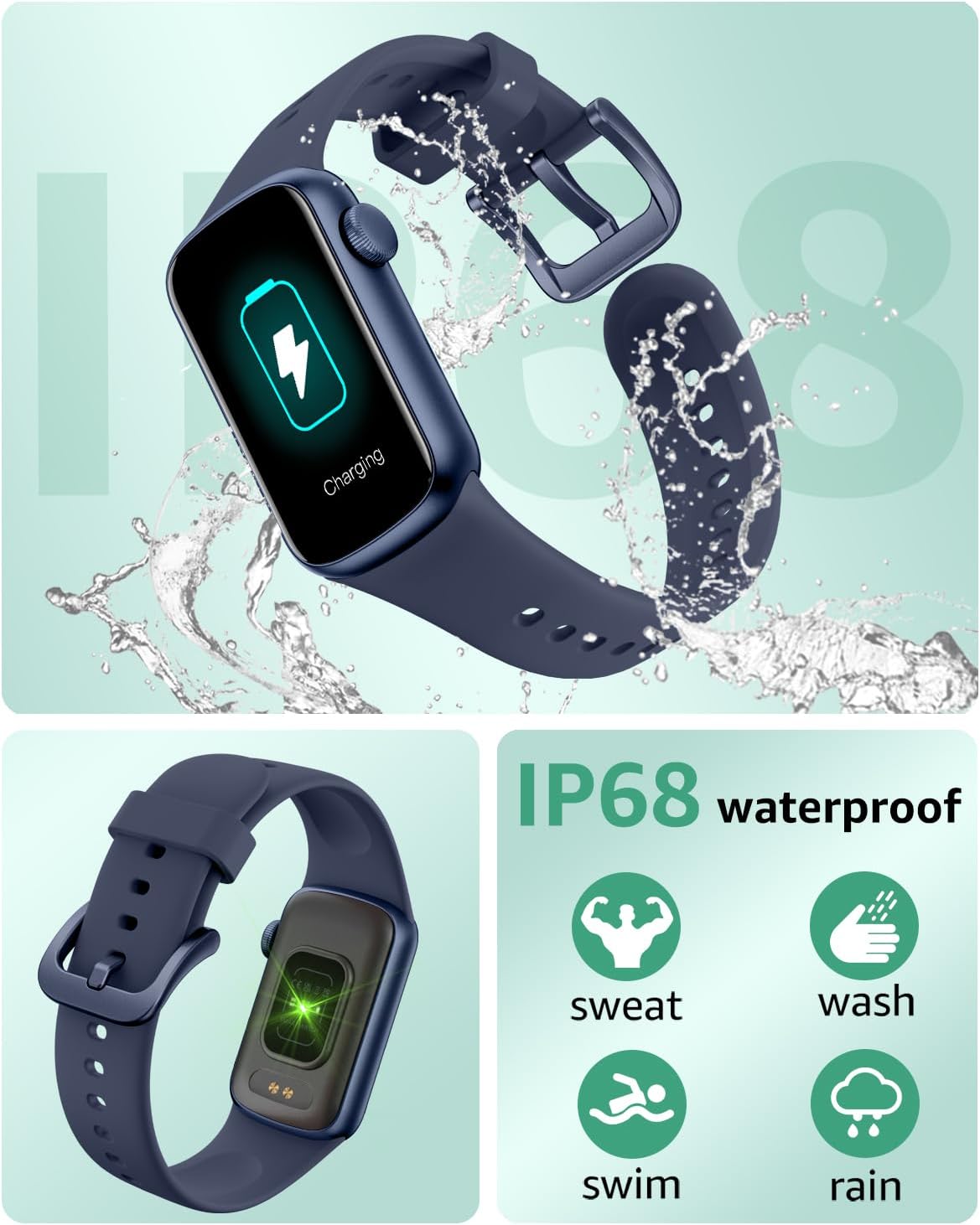 Thumbnail 5 de IMFRCHCS Fitness Tracker: 1.47" TFT Display, 130+ Modes, Sleep & Heart Rate Monitoring