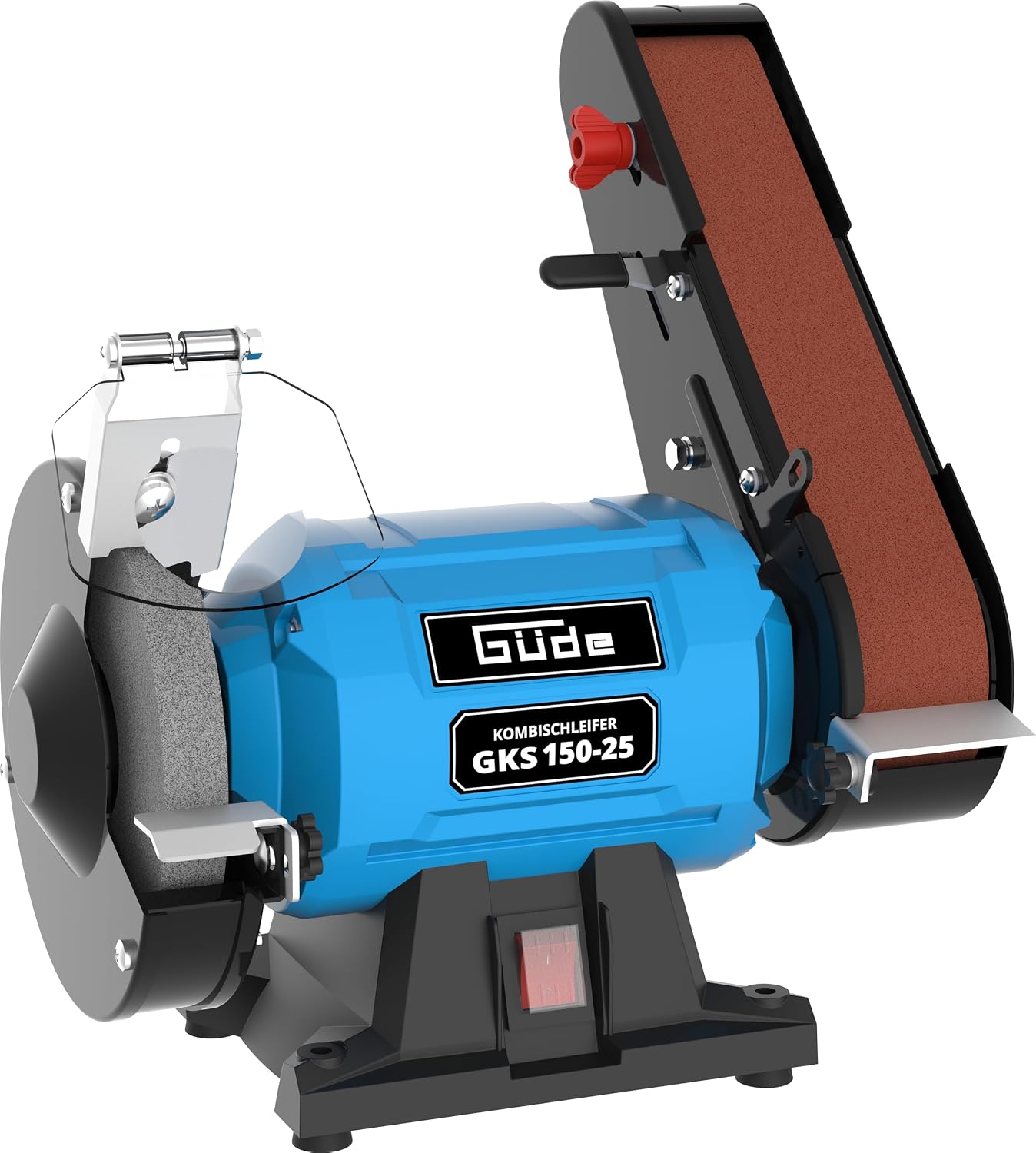 Detalle de Güde GKS 150-25 combinatieschuurmachine, 250 W en 2.980 toeren/min