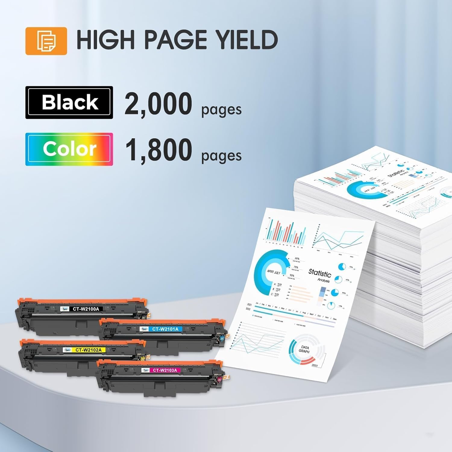 Detalle de Cool Toner 210A Toner Cartridge 4-Pack with Chip for Color LaserJet Pro