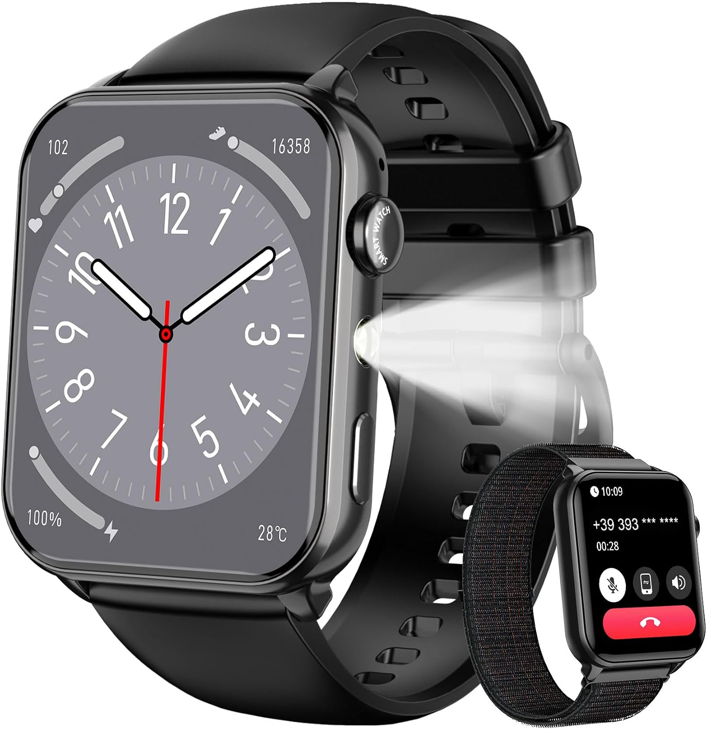 Detalle de IOWODO Smartwatch – Bluetooth Anrufe, SpO2, Schlafüberwachung