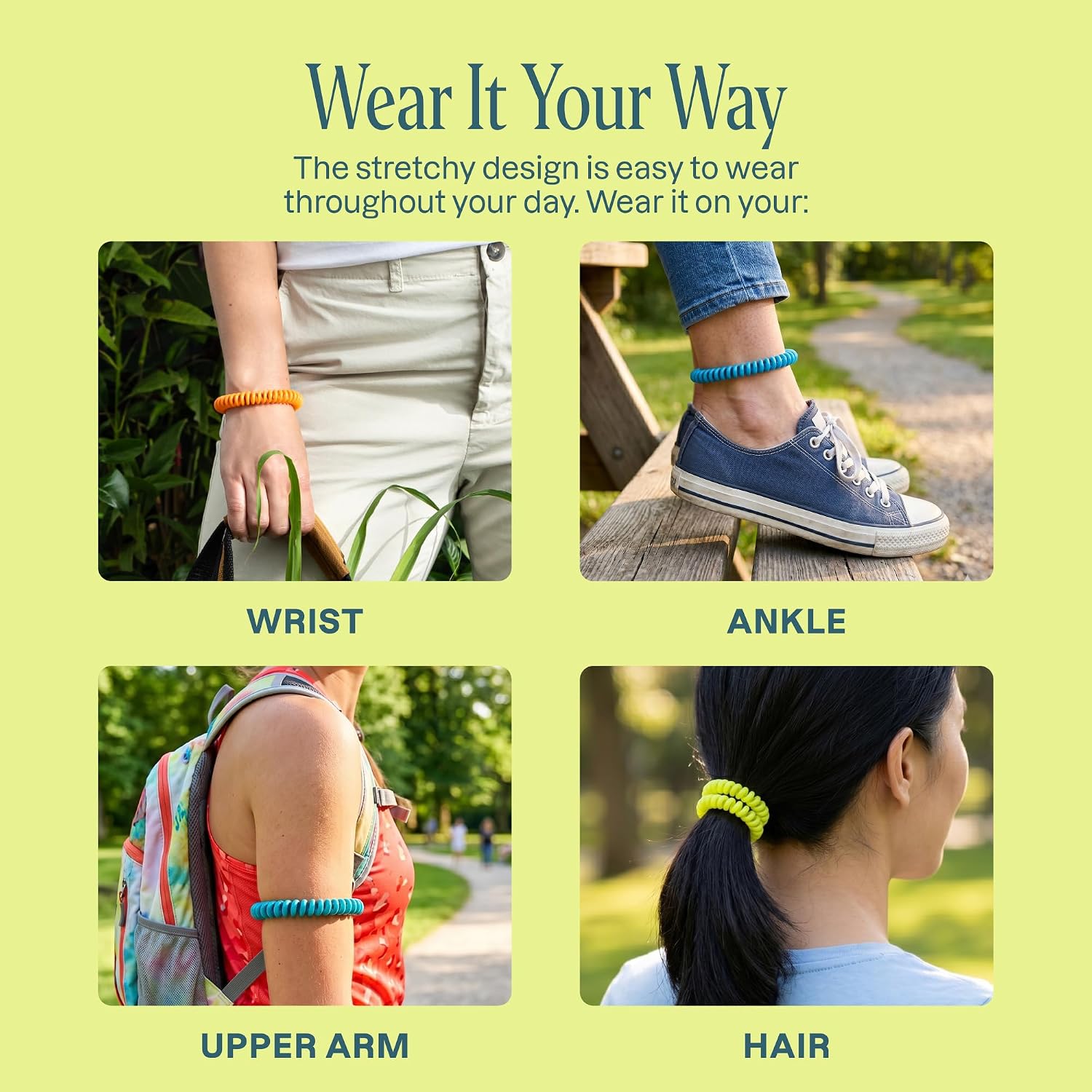 Detalle 2 de Cliganic 10-Pack Mosquito Repellent Bracelets