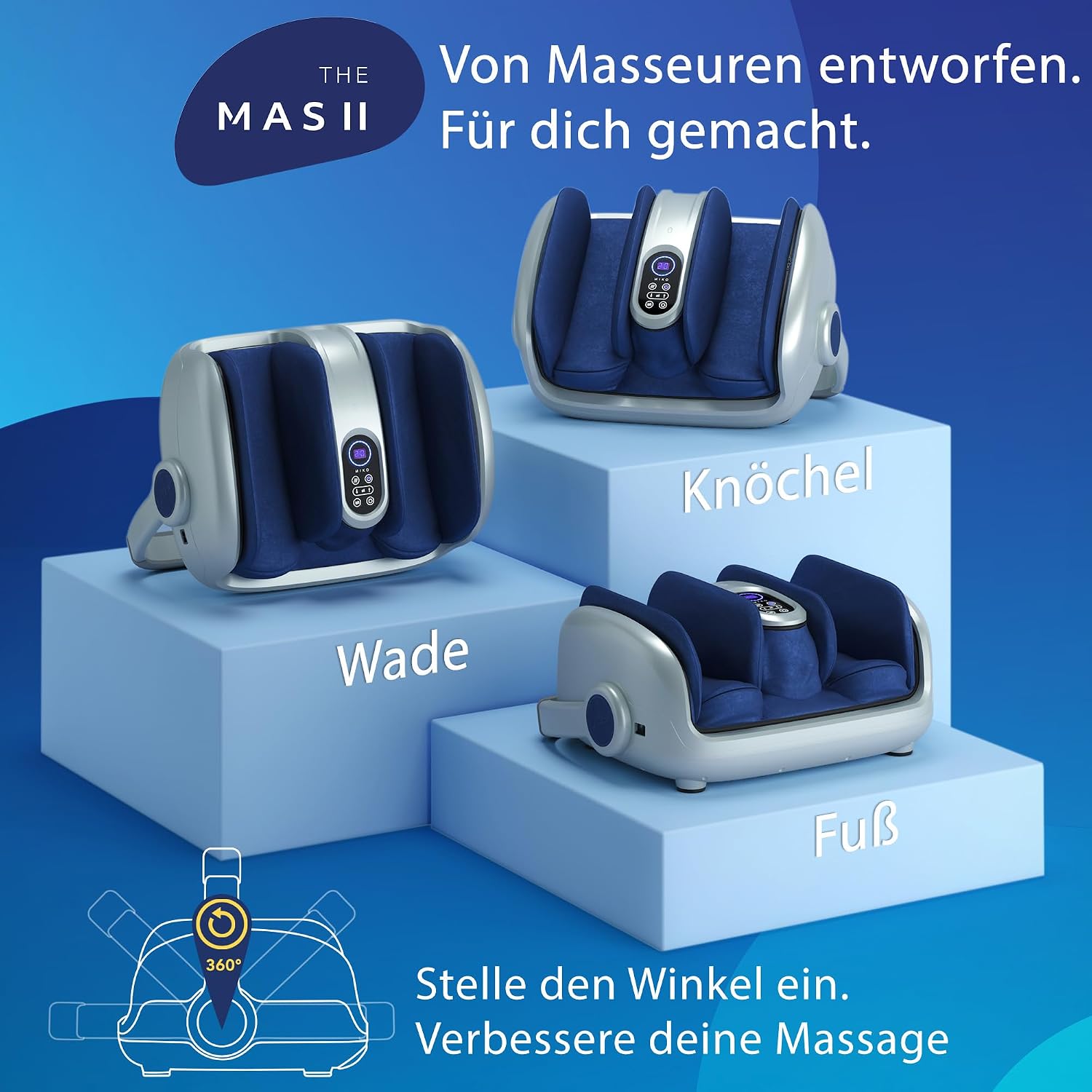 Detalle 1 de Miko Shiatsu Fußmassagegerät Tiefengewebsmassage 49,5