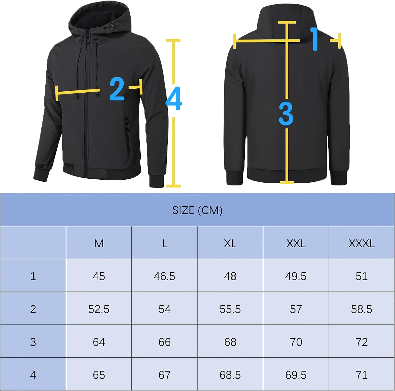Thumbnail 4 de TONY BACKER 6860 Giacca softshell uomo impermeabile antivento con cappuccio