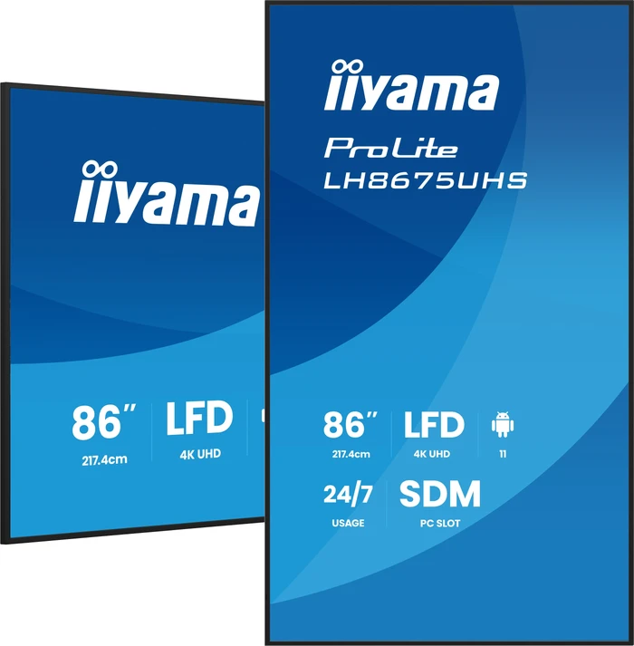 Thumbnail 12 de iiyama ProLite LH8675UHS-B2AG 86" 4K Public Display mit Android 11, iiSignage & FailOver