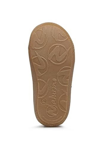 Detalle de Naturino Chaussures Premiers Pas en Cuir, Bleu-Marron, Taille 18