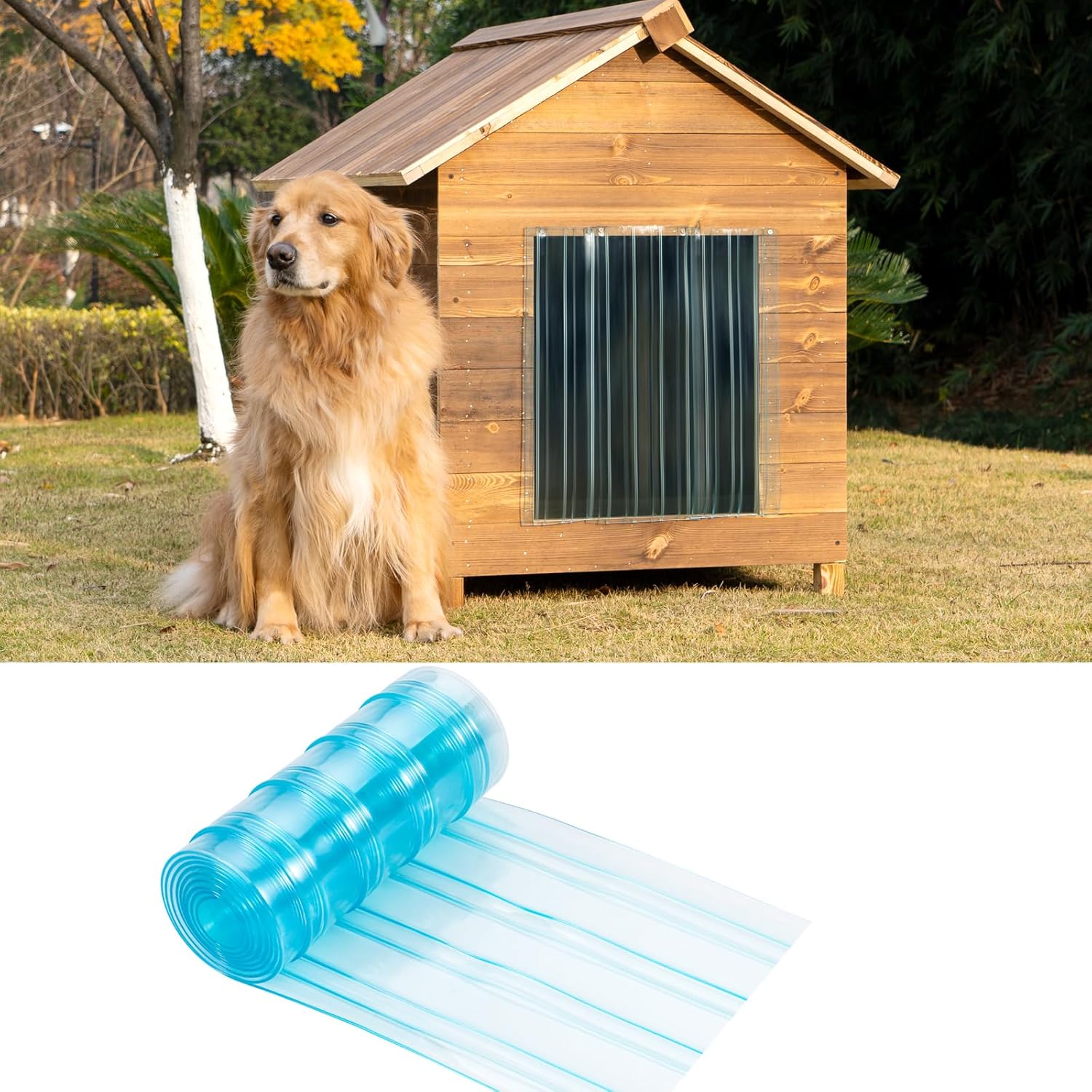 Thumbnail 6 de Uross Dog Door Replacement Flaps – 330CM Ruff Weather DIY Large Pet Door Flap
