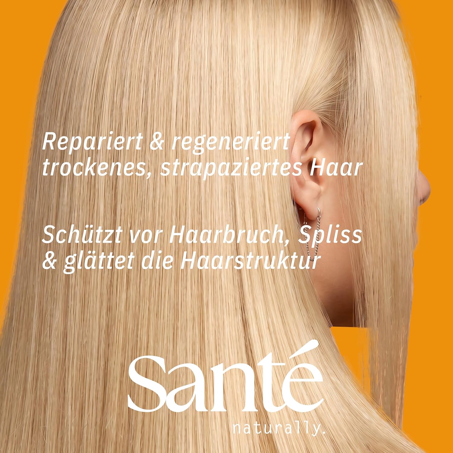 Detalle de SANTE Naturkosmetik Deep Repair Conditioner – balsam med squalan och 3-faldigt proteinkomplex, 150 ml