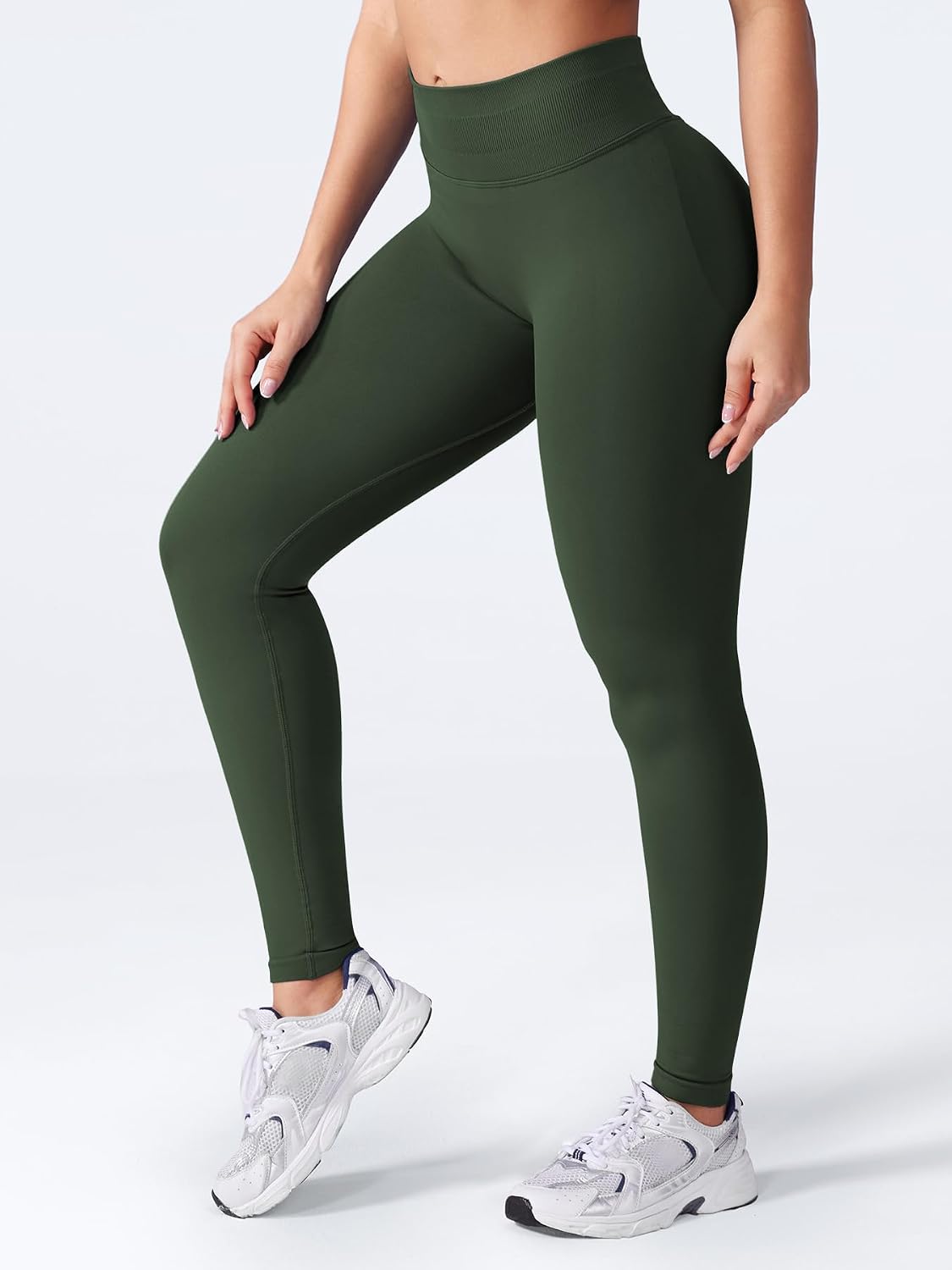 Detalle 1 de VOYJOY Seamless Workout Leggings, 25.6-Inch Inseam