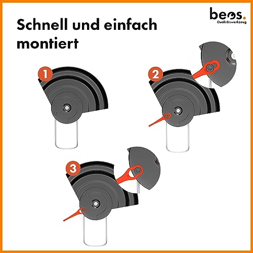 Detalle de BEOS 100x Trimmermesser – universell kompatibel für Einhell, Bosch, CMI, Lux Freischneider