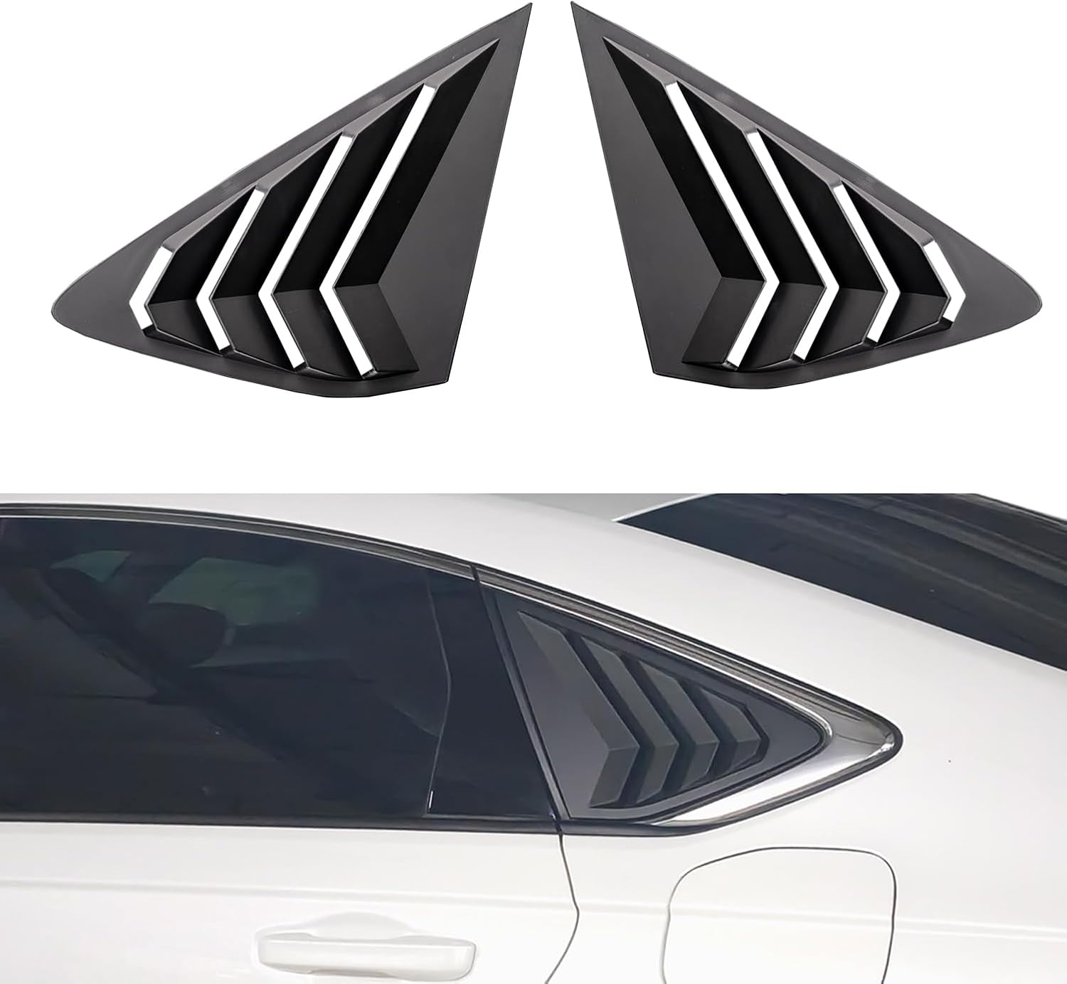 Thumbnail 6 de TLIFORT Side Window Louvers for Honda Accord Sedan 2018–2022