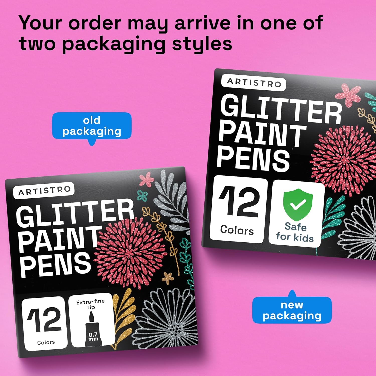 Thumbnail 6 de ARTISTRO 12 Glitter Paint Pens 🎨