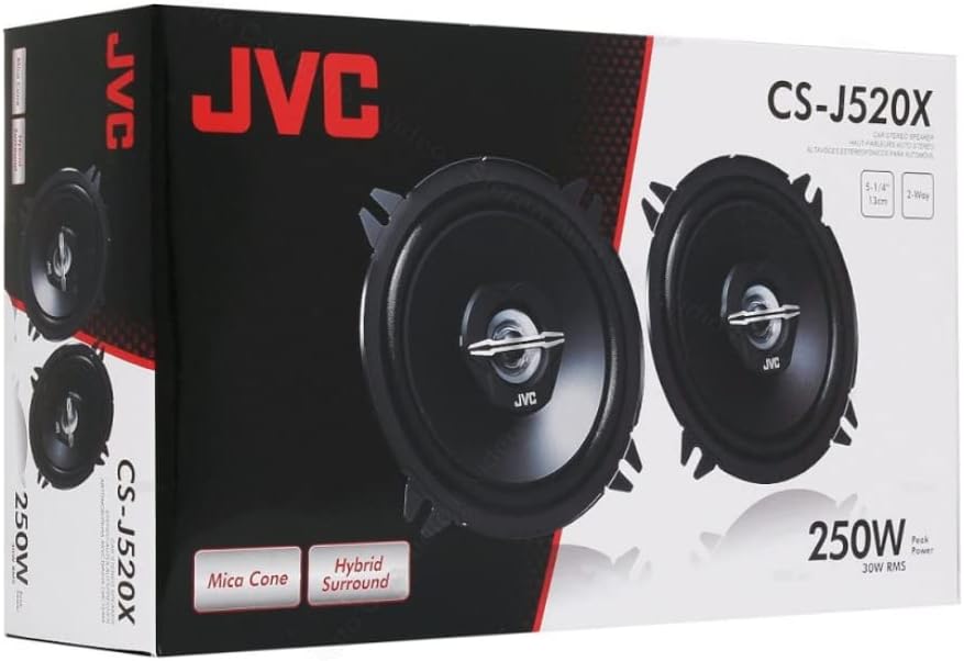 Thumbnail 6 de JVC CS-J520X coaxiale autoluidspreker, 13 cm, 2-weg, zwart