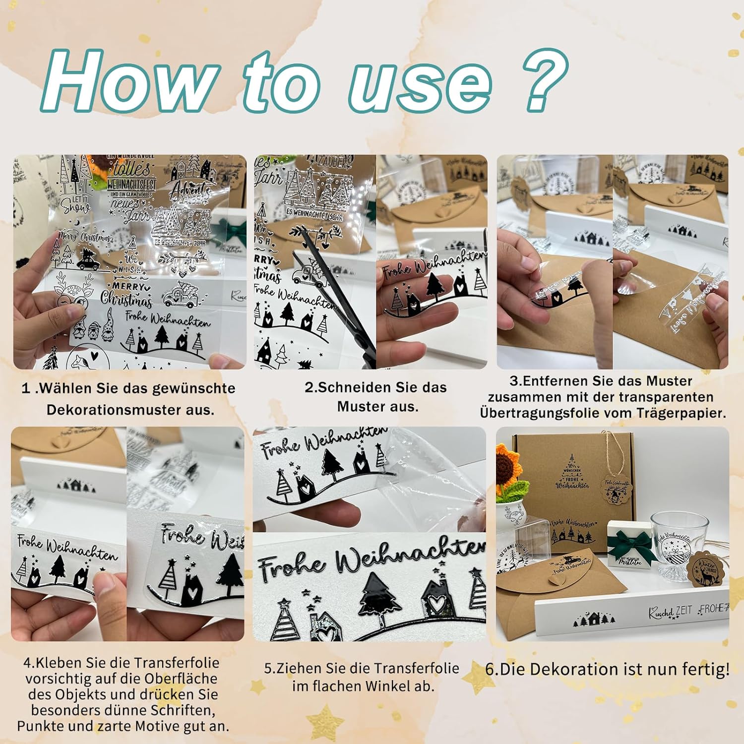 Thumbnail 2 de Rub On Sticker Ruhestand A5 6 Stück 🎨