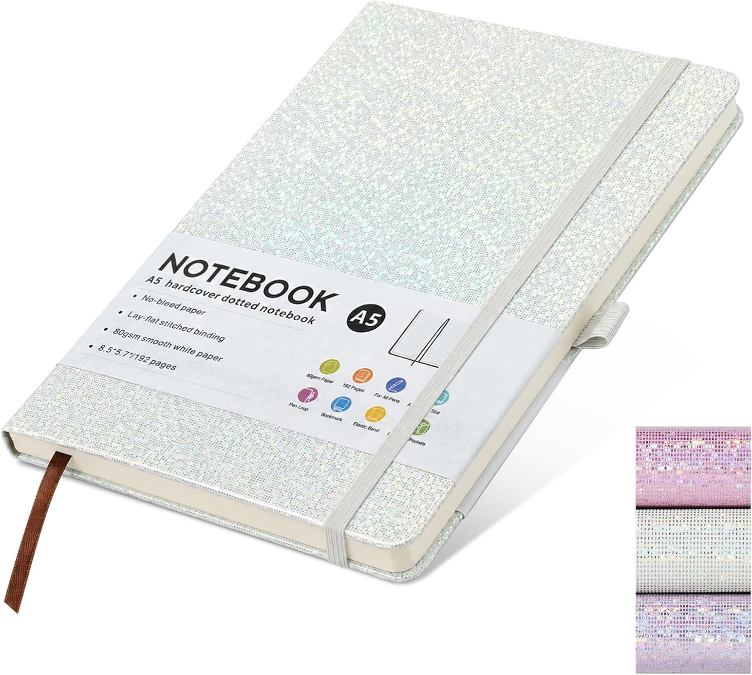 Detalle de OFFCUP V9-GN-SGMTX-A5BJB-FBA notitieboek A5, 192 gelinieerde pagina’s